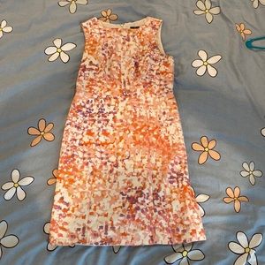 Ann Taylor sheath watercolor floral dress